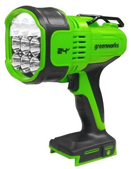 Фонарь-прожектор светодиодный аккумуляторный Greenworks G24SL