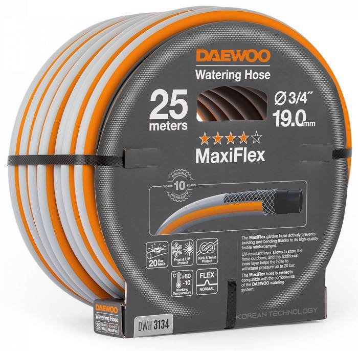 Шланг ф19 мм (3/4") х 25 м DAEWOO MaxiFlex