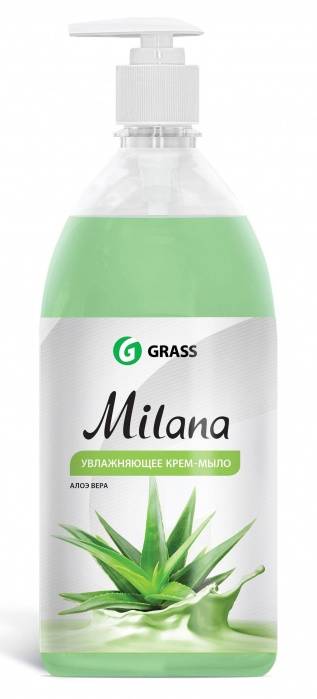 Крем-мыло увлажняющее Milana "Алоэ Вера" 1 л. GRASS