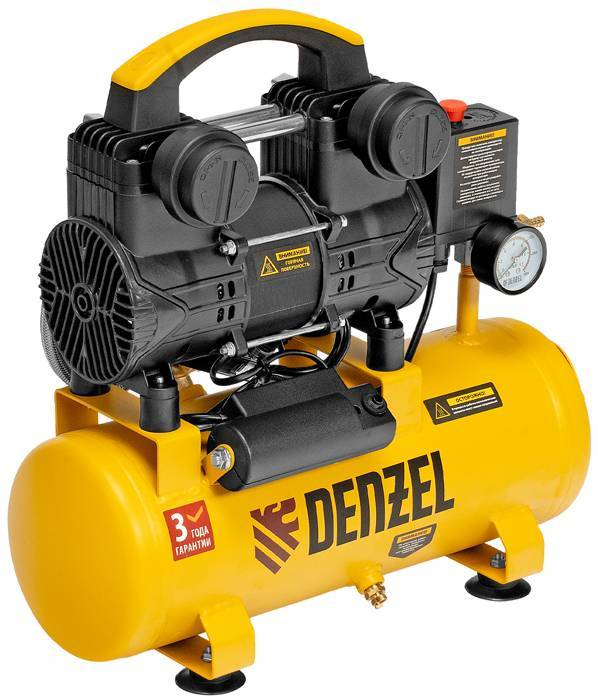 Компрессор безмасляный Denzel DLP-950/10