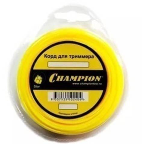 Леска ф2 мм х 15 м звезда CHAMPION